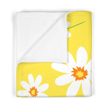 Daisy Fleece Baby Blanket