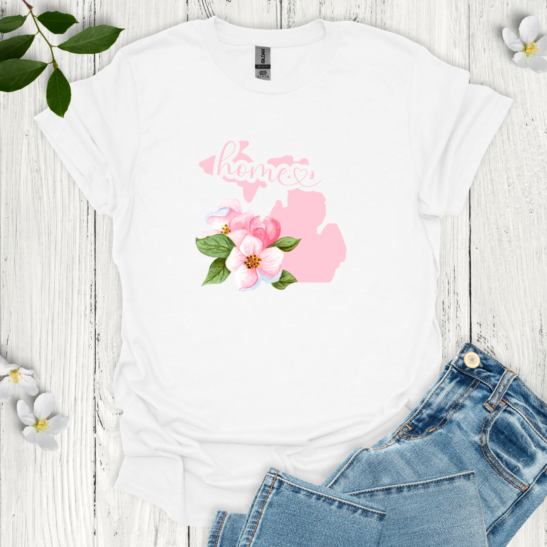 Michigan State Flower Apple Blossom T-Shirt