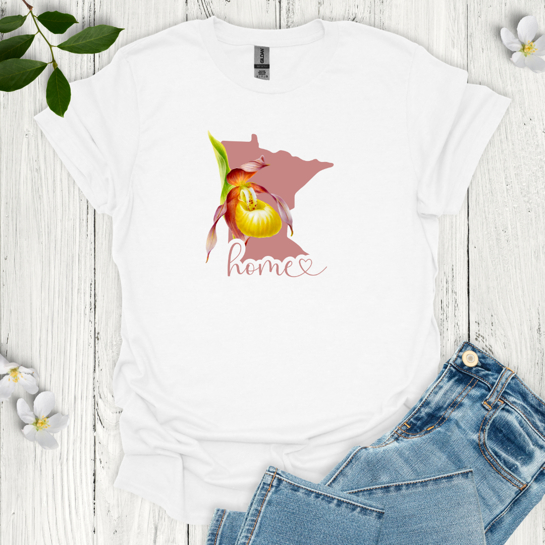 Minnesota State Flower Lady's Slipper T-Shirt