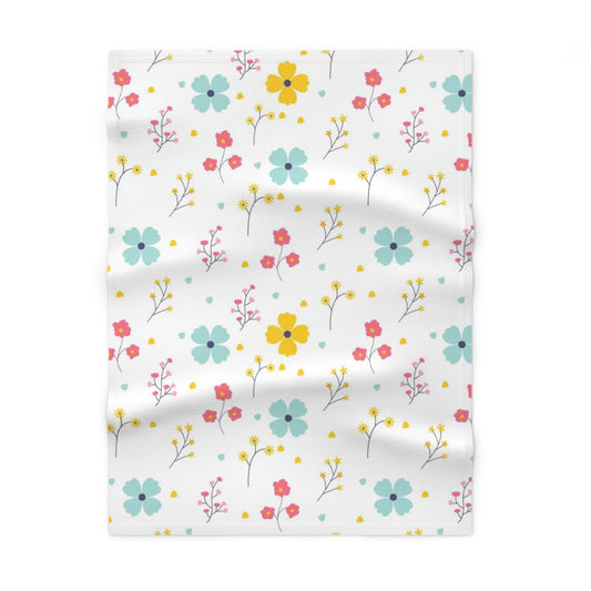 Floral Fleece Baby Blanket