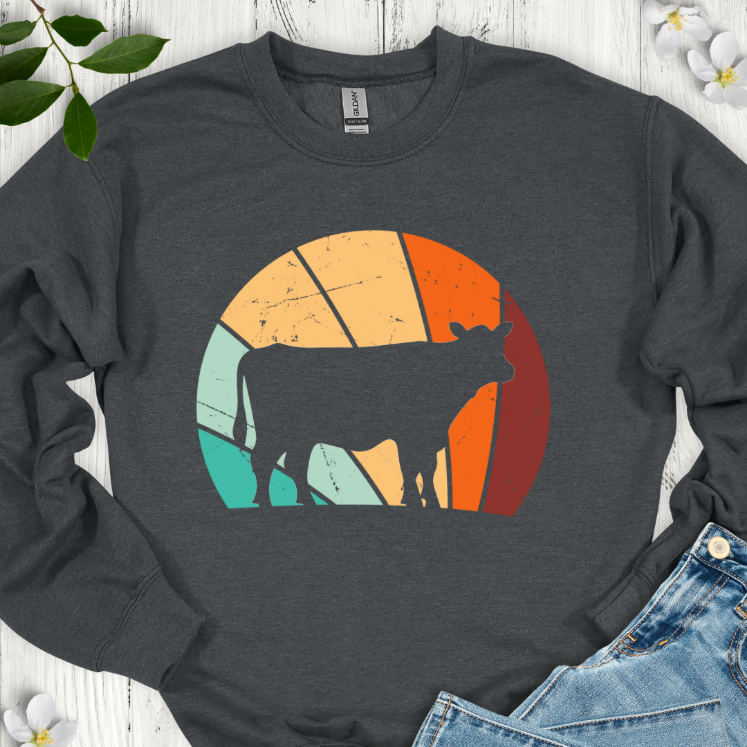 Sunset Cow Crewneck