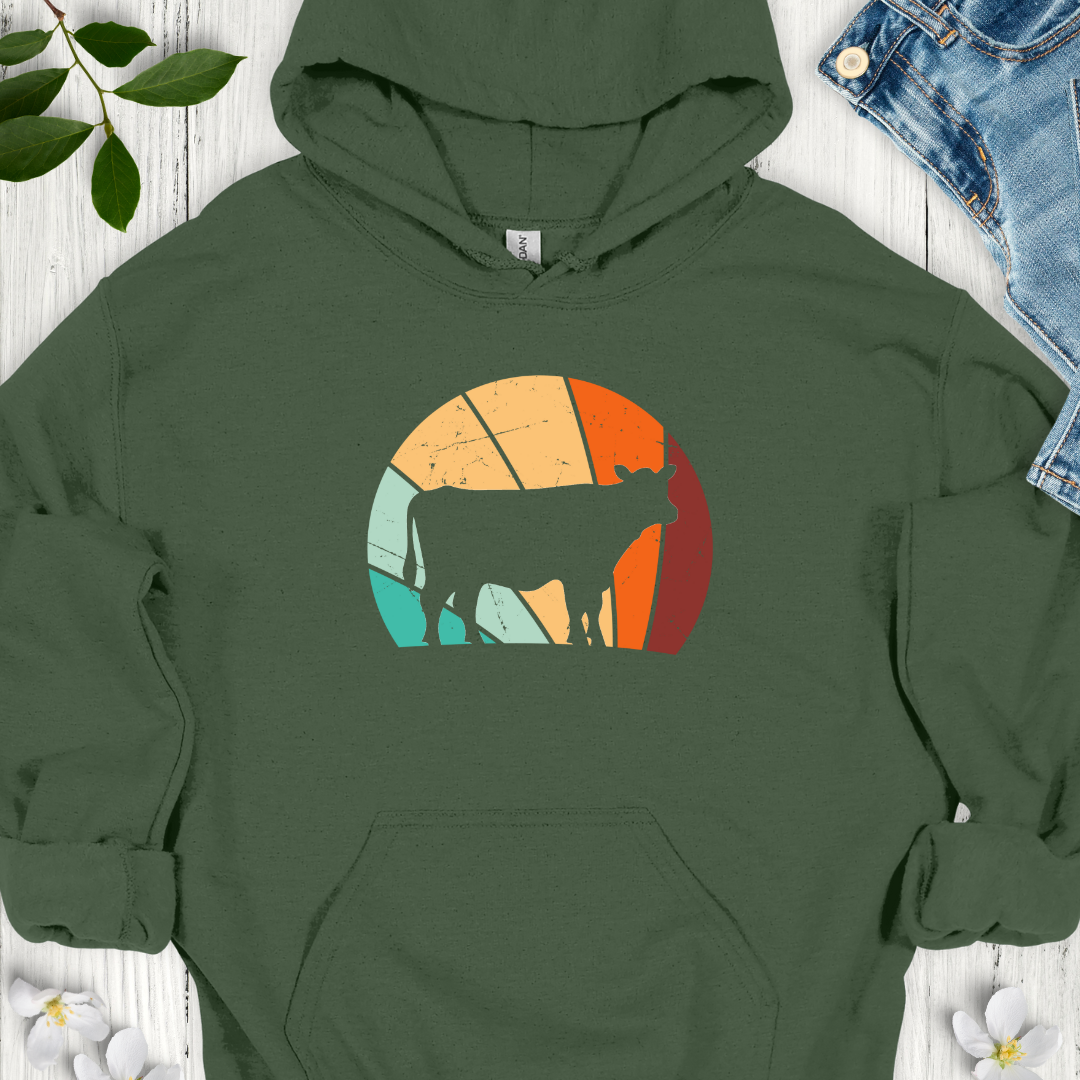 Sunset Cow Hoodie