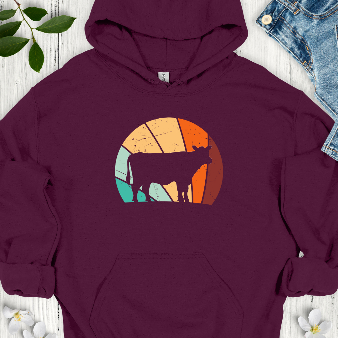 Sunset Cow Hoodie