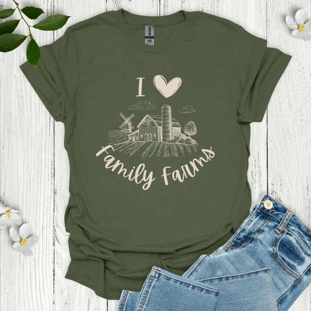 I Love Family Farms T-Shirt