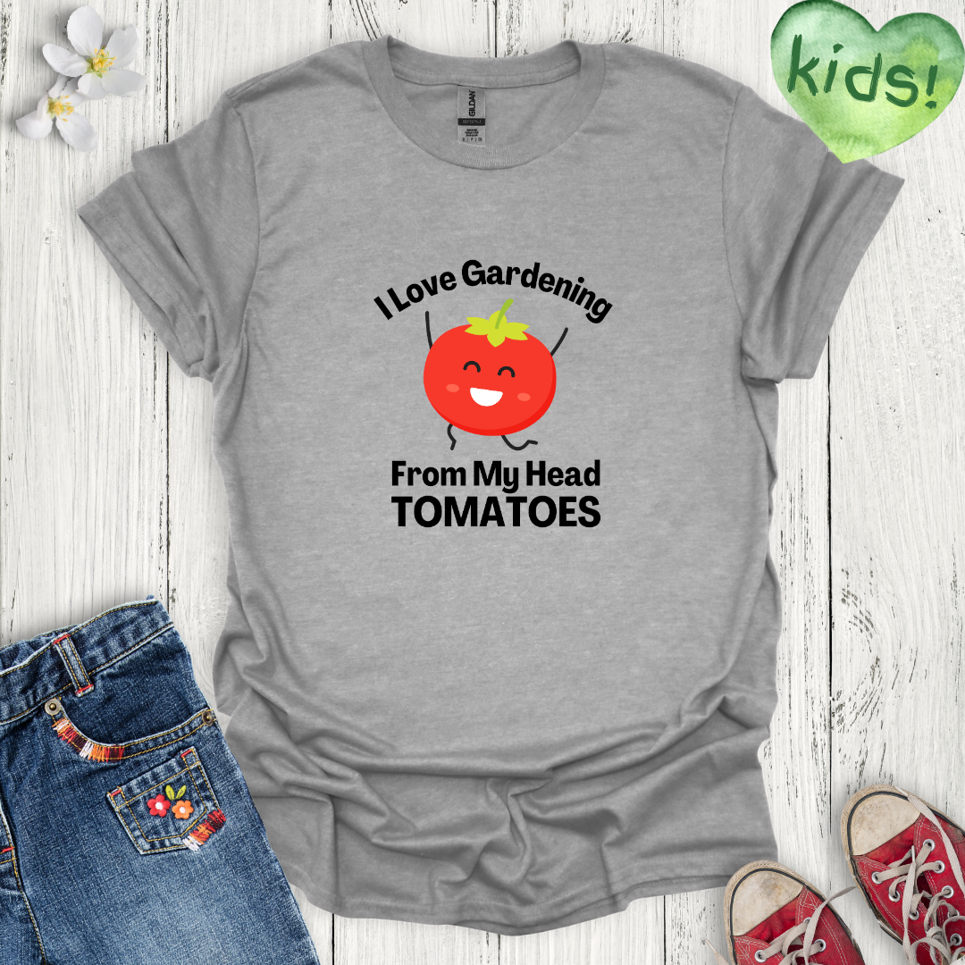 I Love Gardening Kids T-Shirt