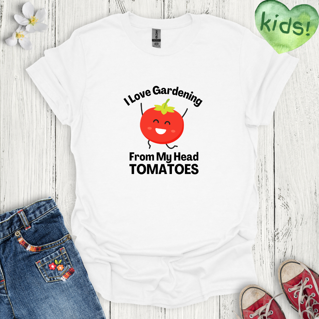 I Love Gardening Kids T-Shirt