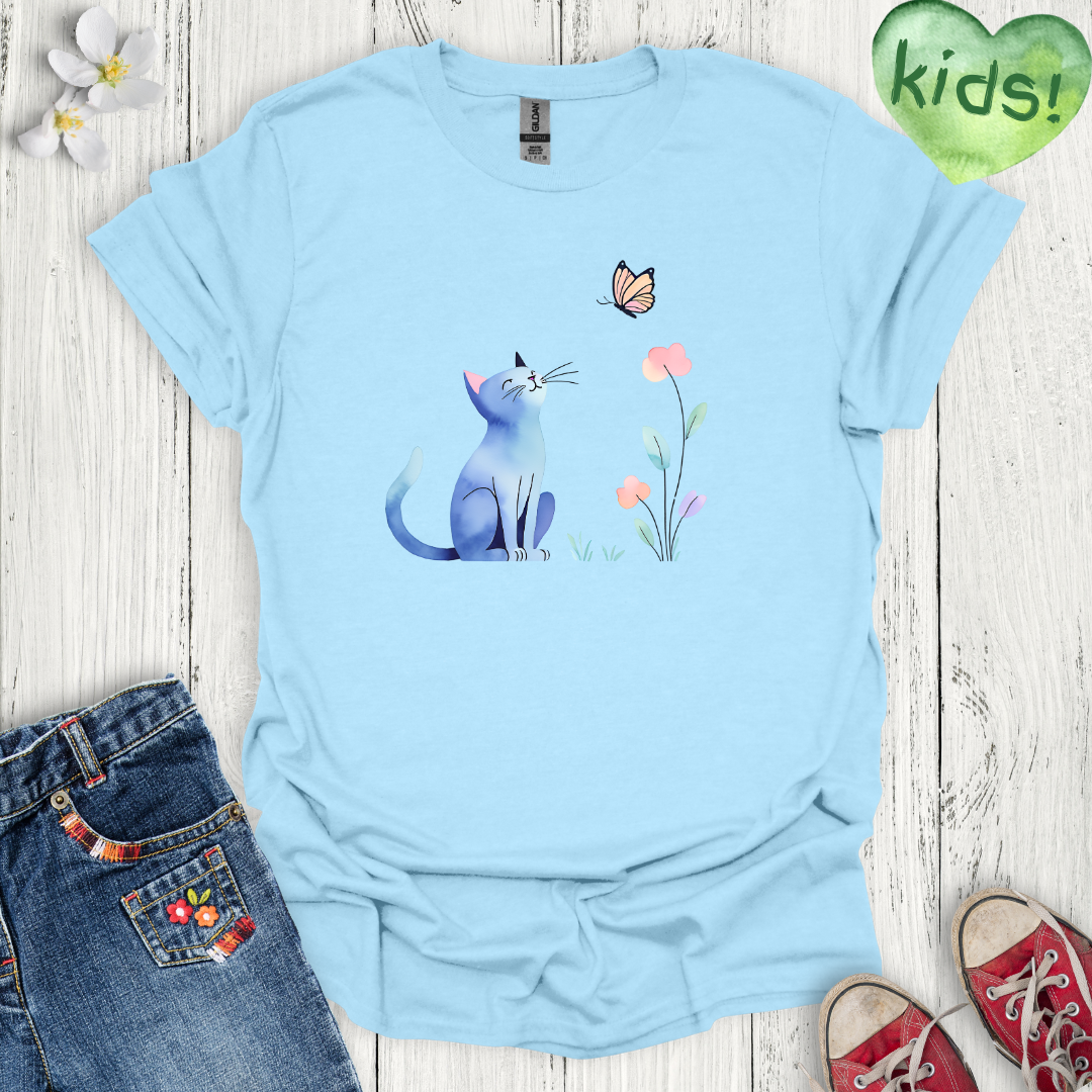 Peaceful Purr Kids T-Shirt