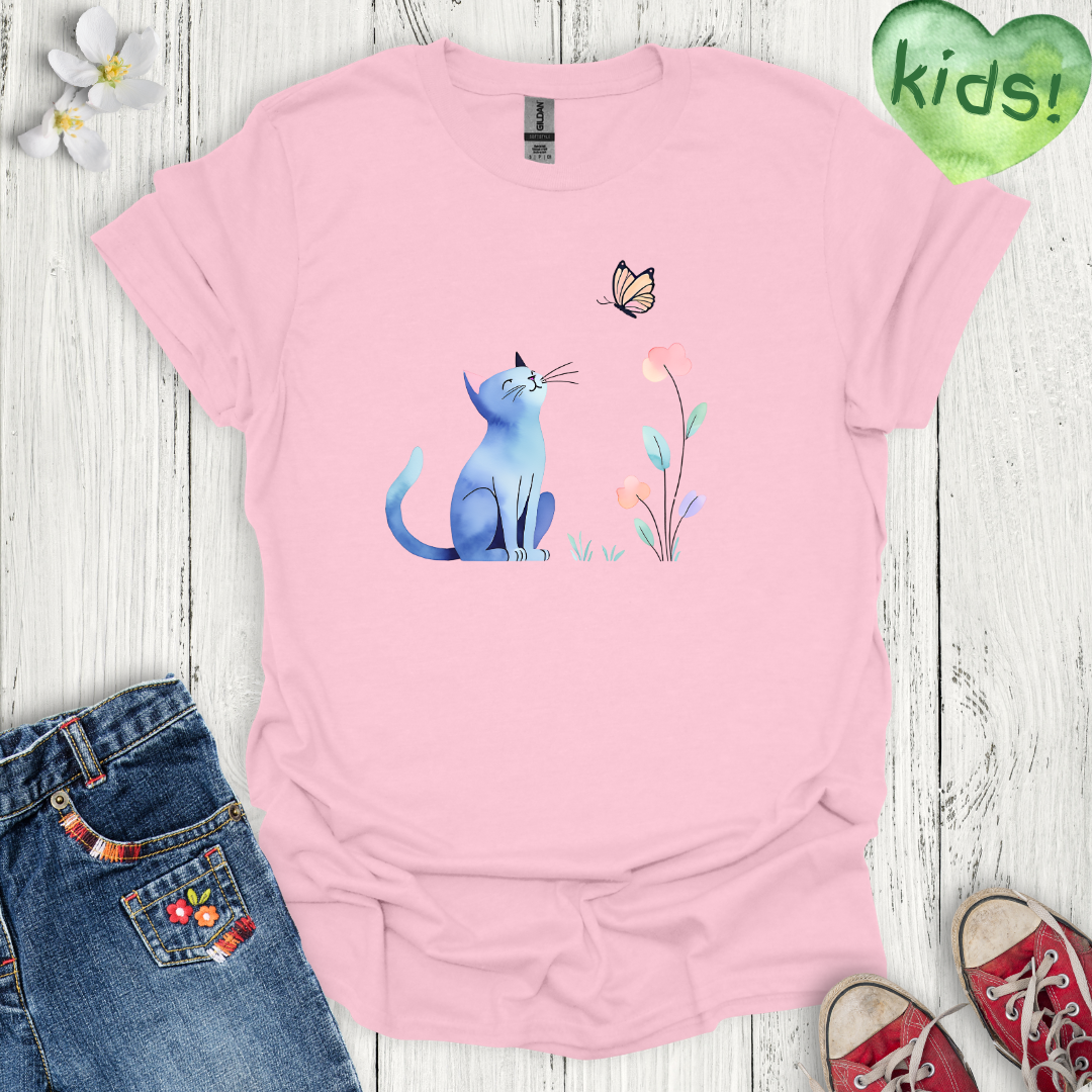 Peaceful Purr Kids T-Shirt