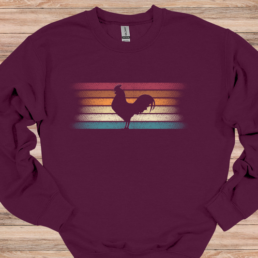 Rooster Sunset Crewneck