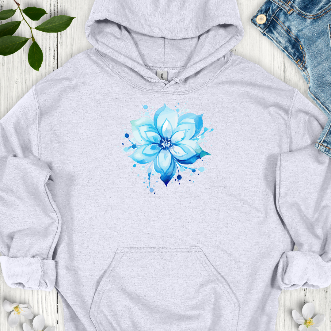 Blue Bloom Hoodie