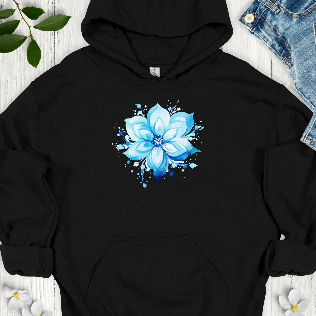 Blue Bloom Hoodie