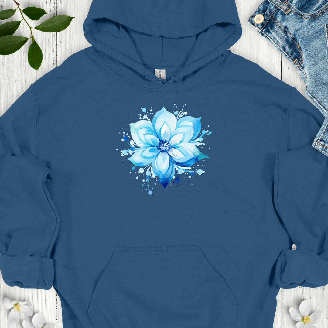 Blue Bloom Hoodie