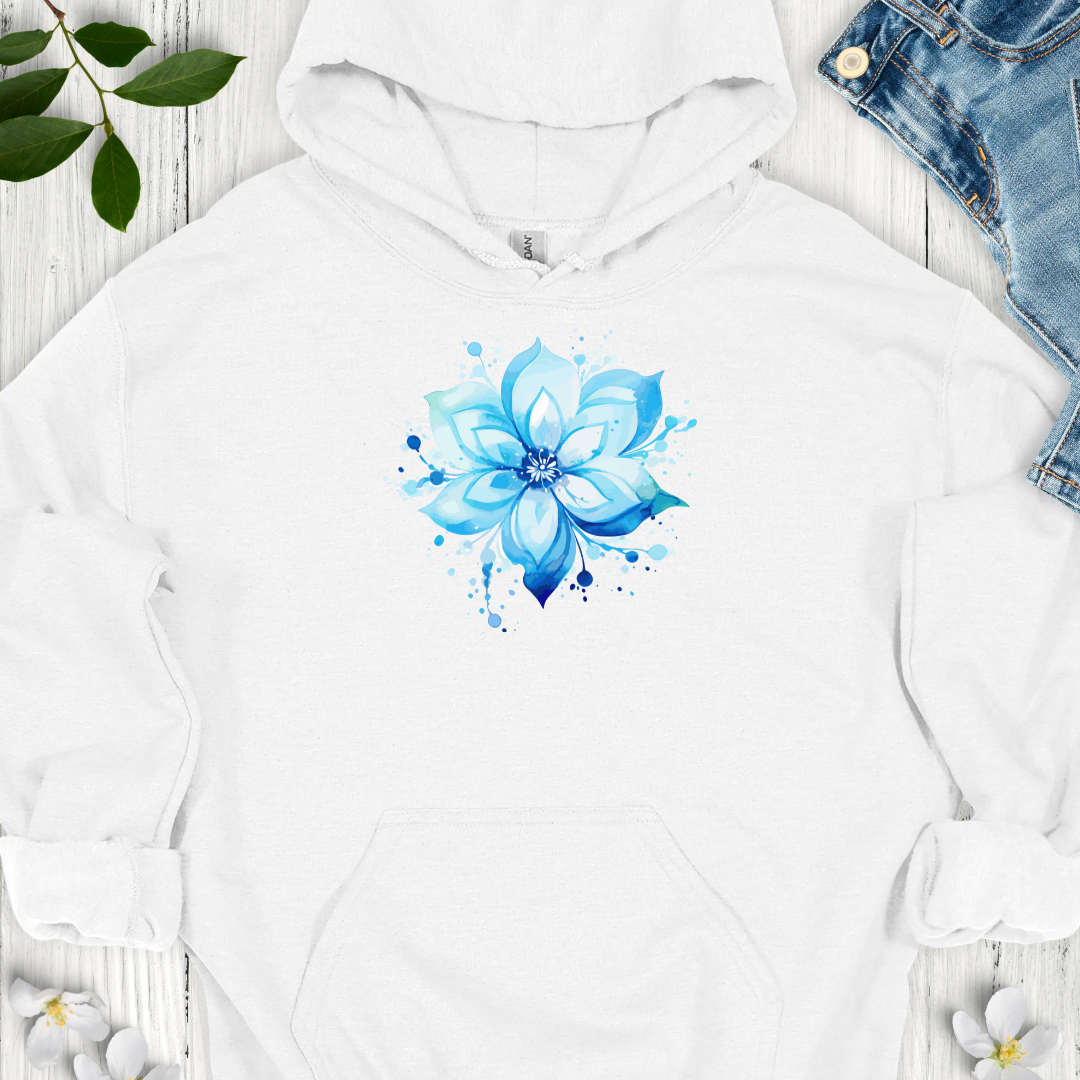 Blue Bloom Hoodie