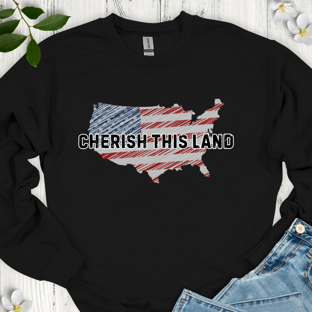 Cherish This Land Crewneck