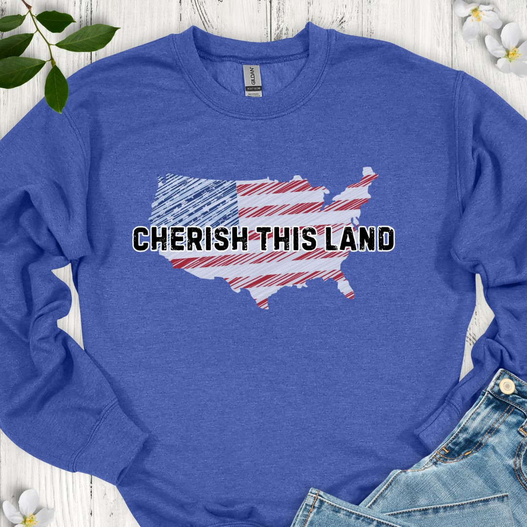 Cherish This Land Crewneck