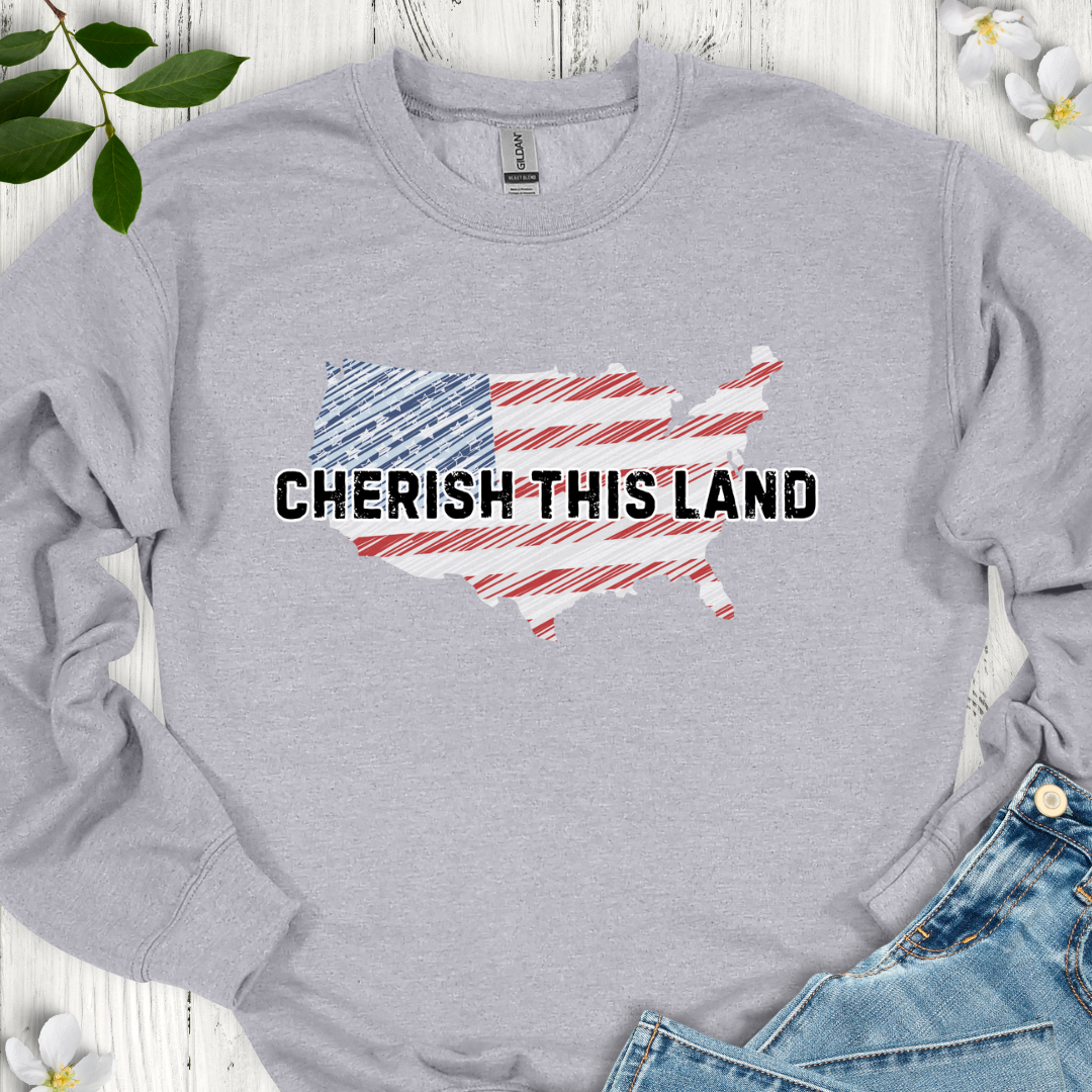 Cherish This Land Crewneck