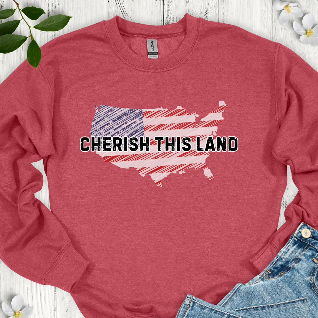 Cherish This Land Crewneck