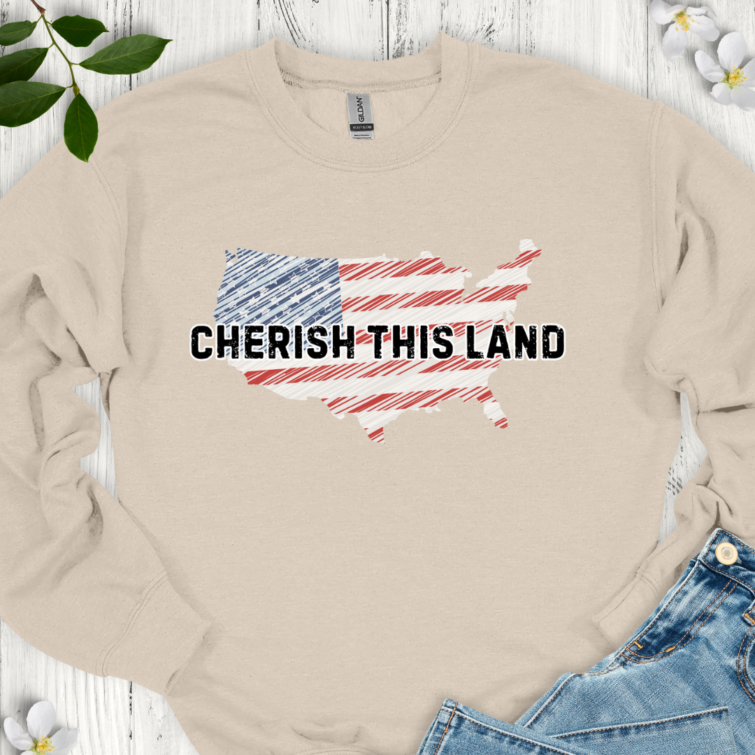 Cherish This Land Crewneck