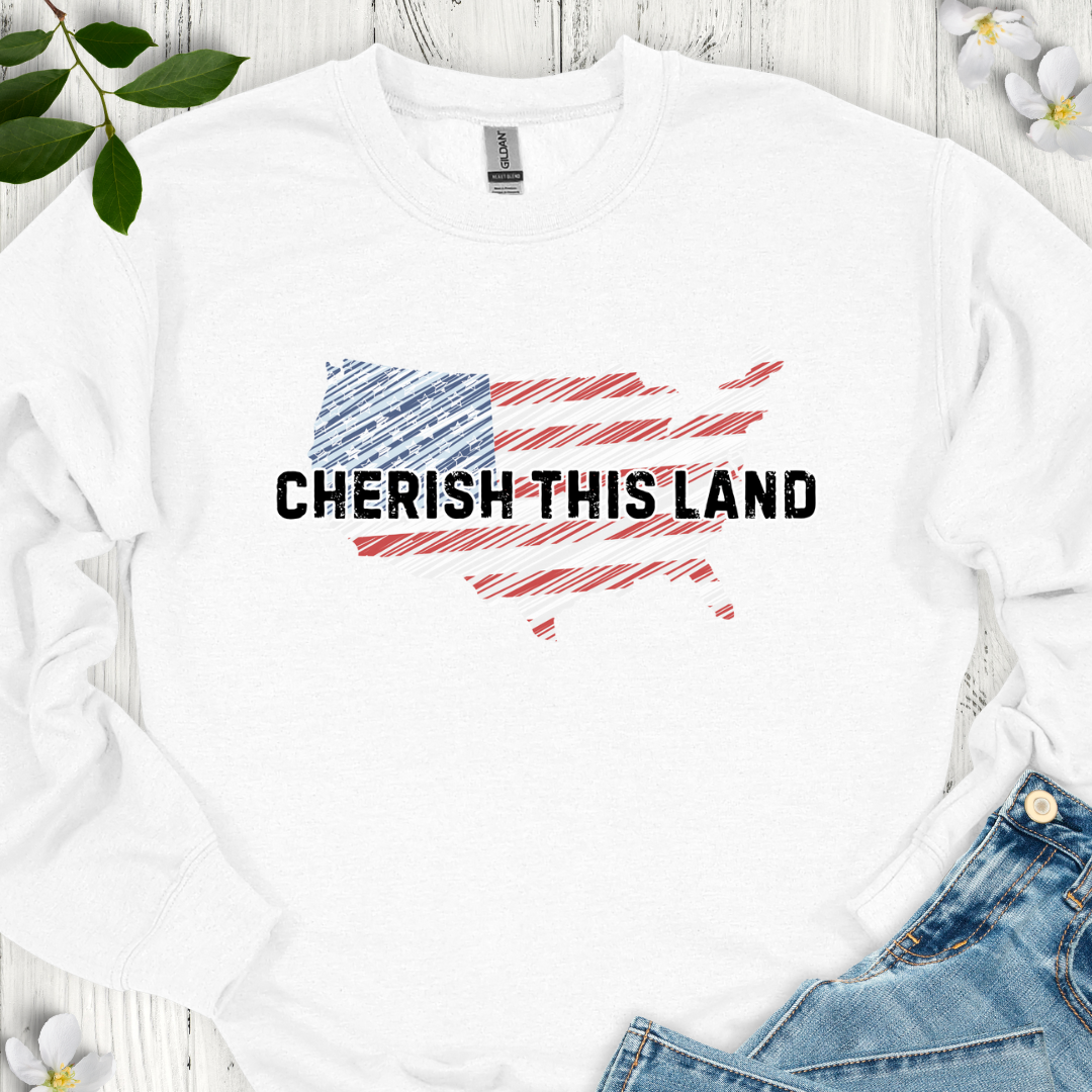 Cherish This Land Crewneck