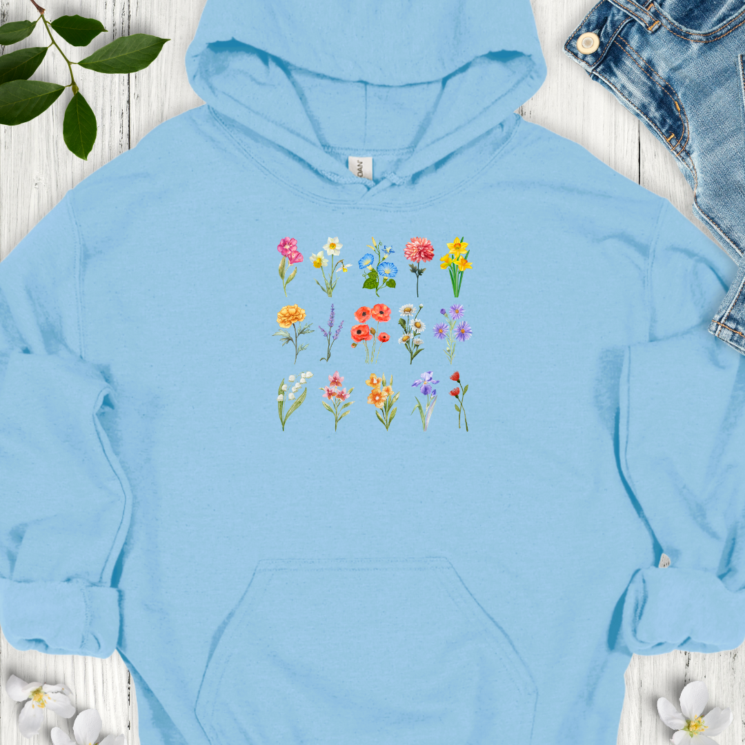 Colorful Blooms Hoodie