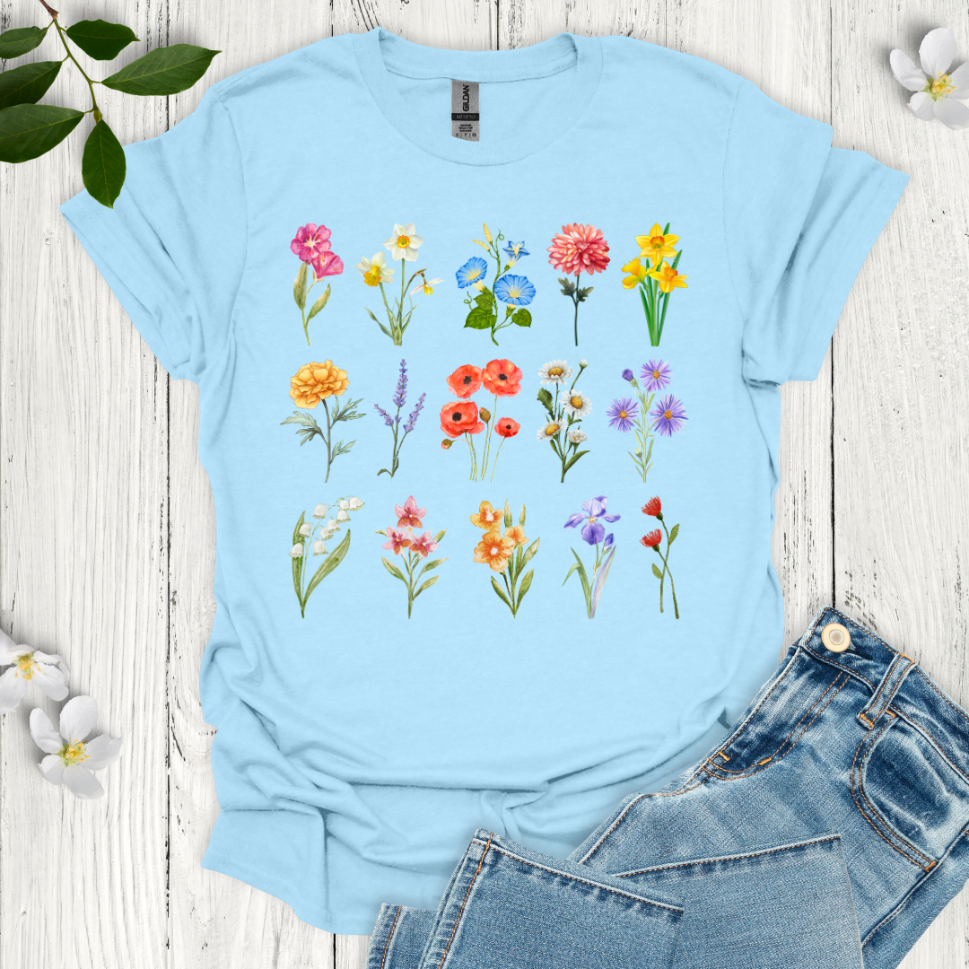 Colorful Blooms T-Shirt