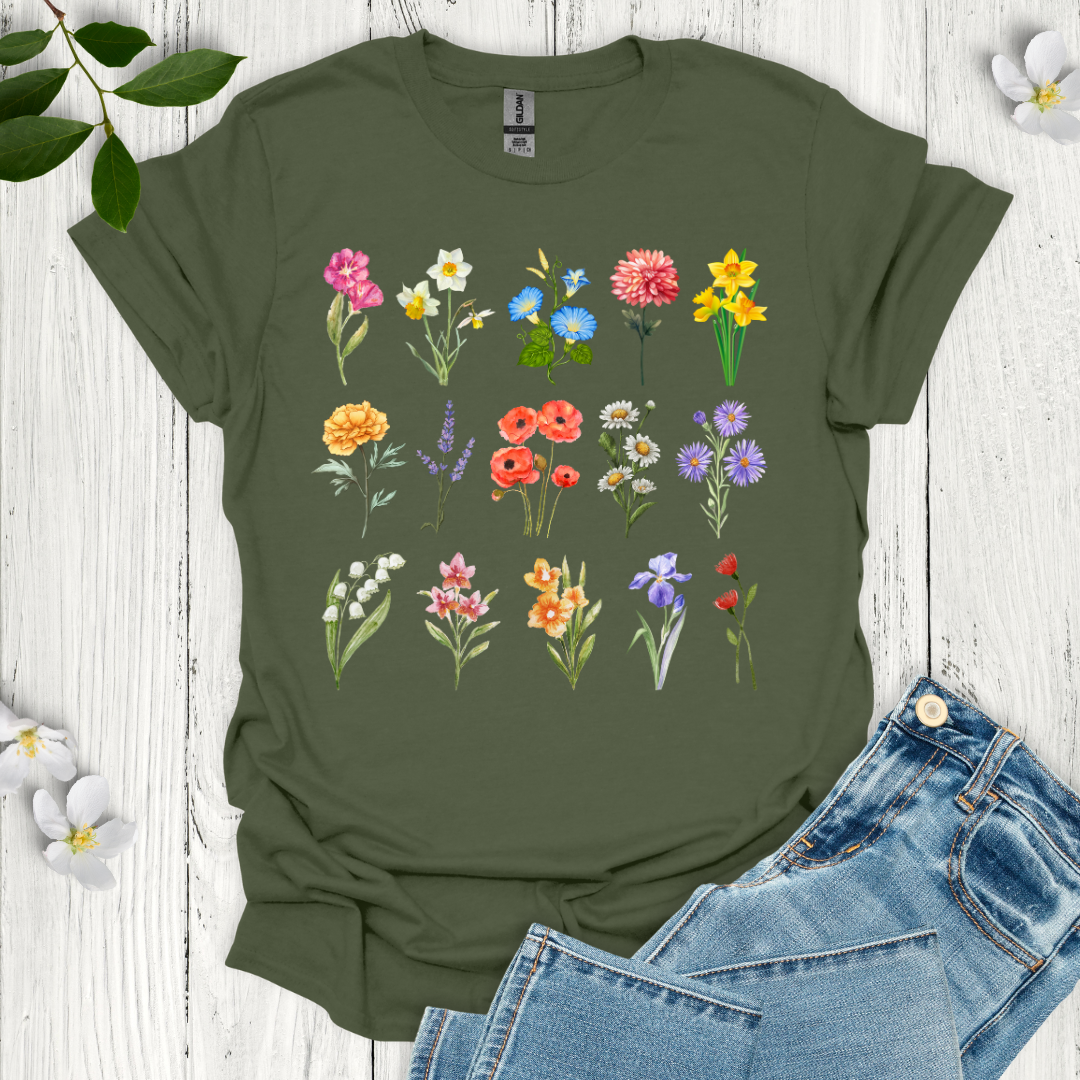 Colorful Blooms T-Shirt