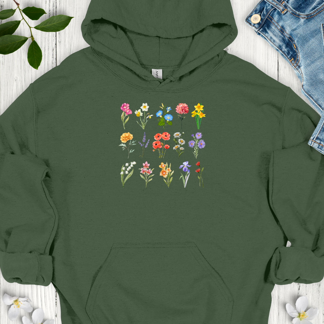 Colorful Blooms Hoodie