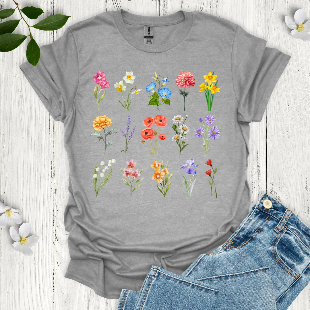 Colorful Blooms T-Shirt