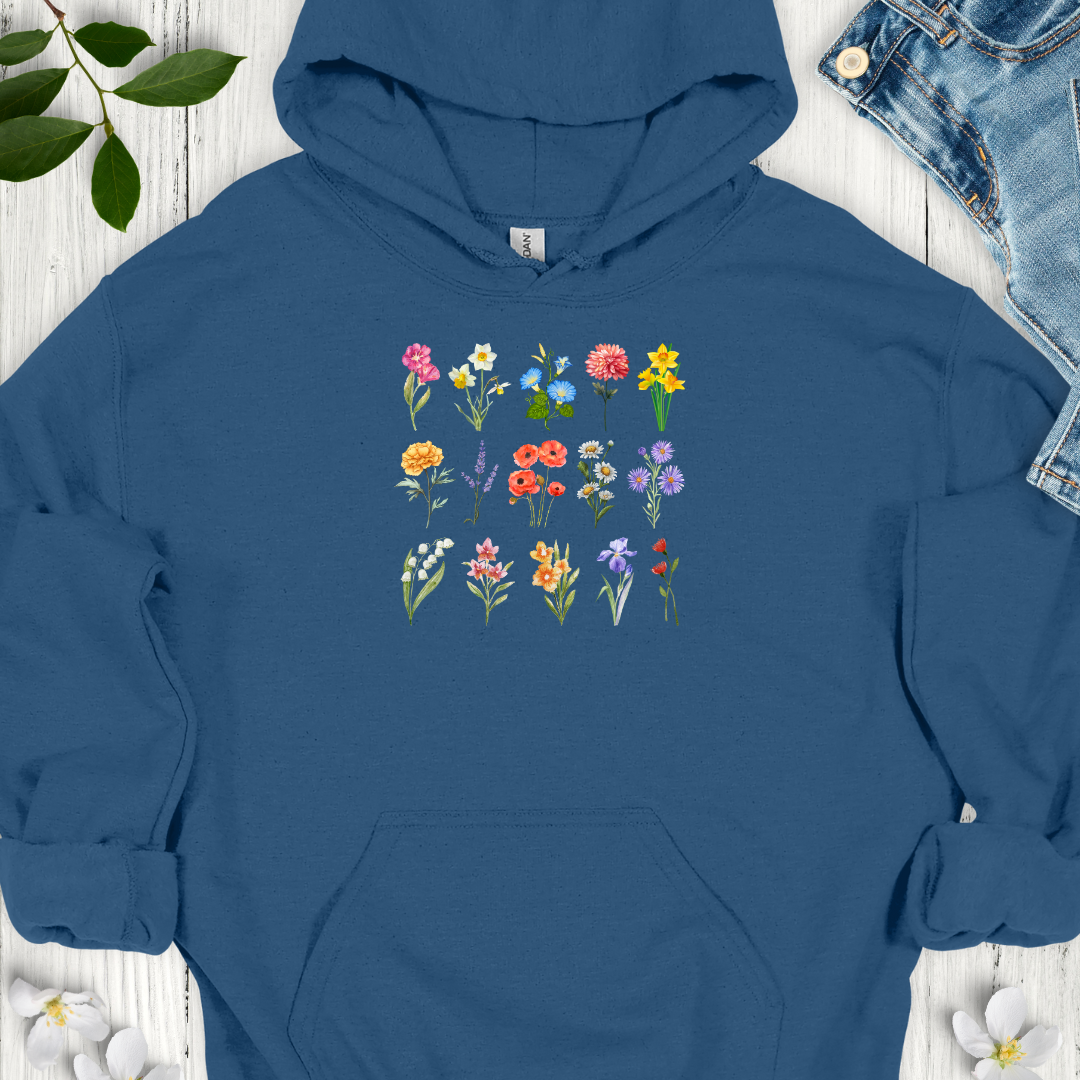 Colorful Blooms Hoodie