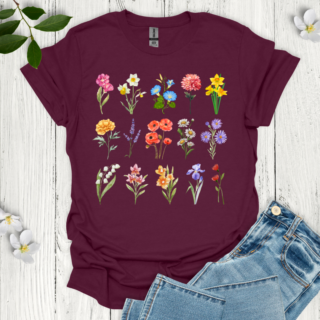 Colorful Blooms T-Shirt