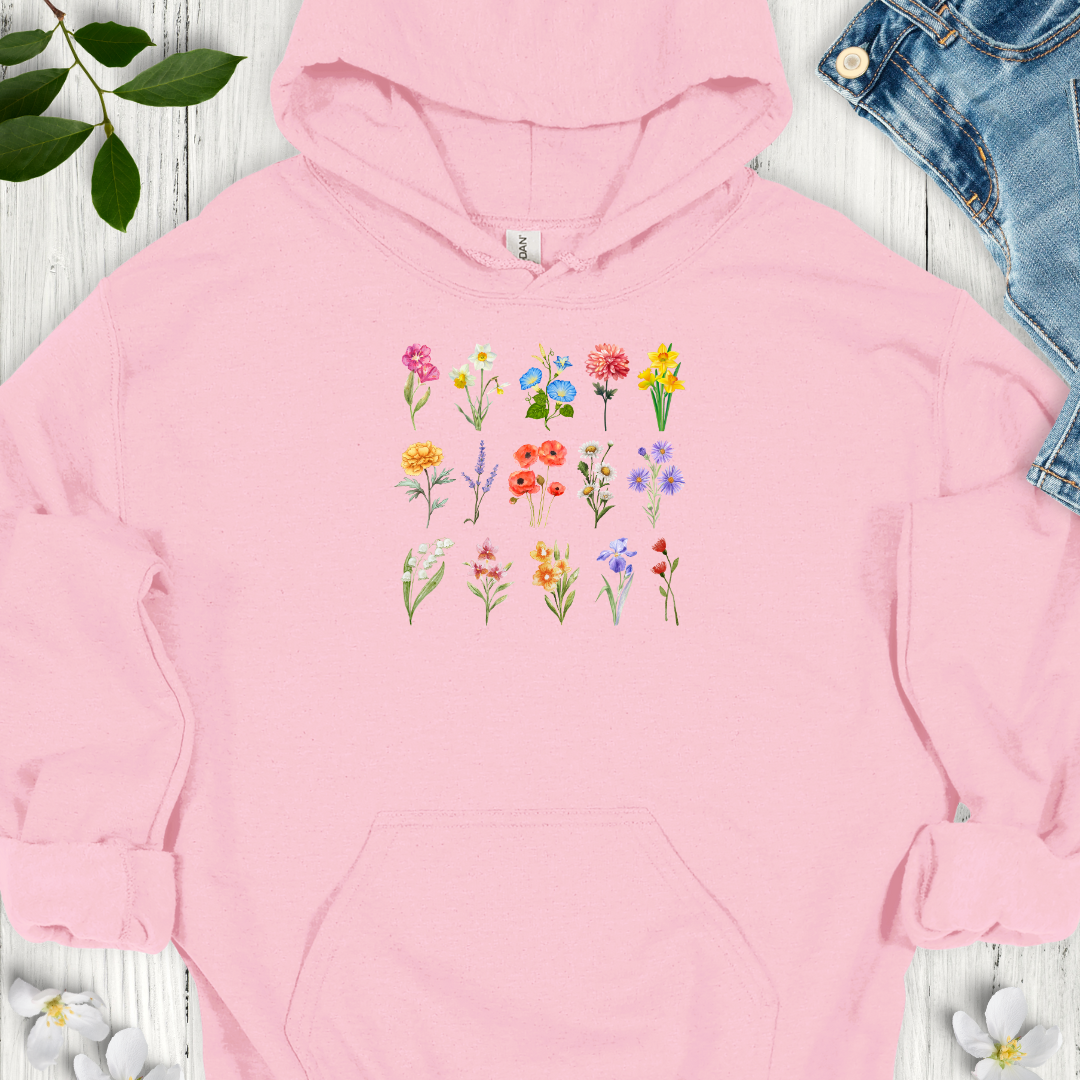 Colorful Blooms Hoodie