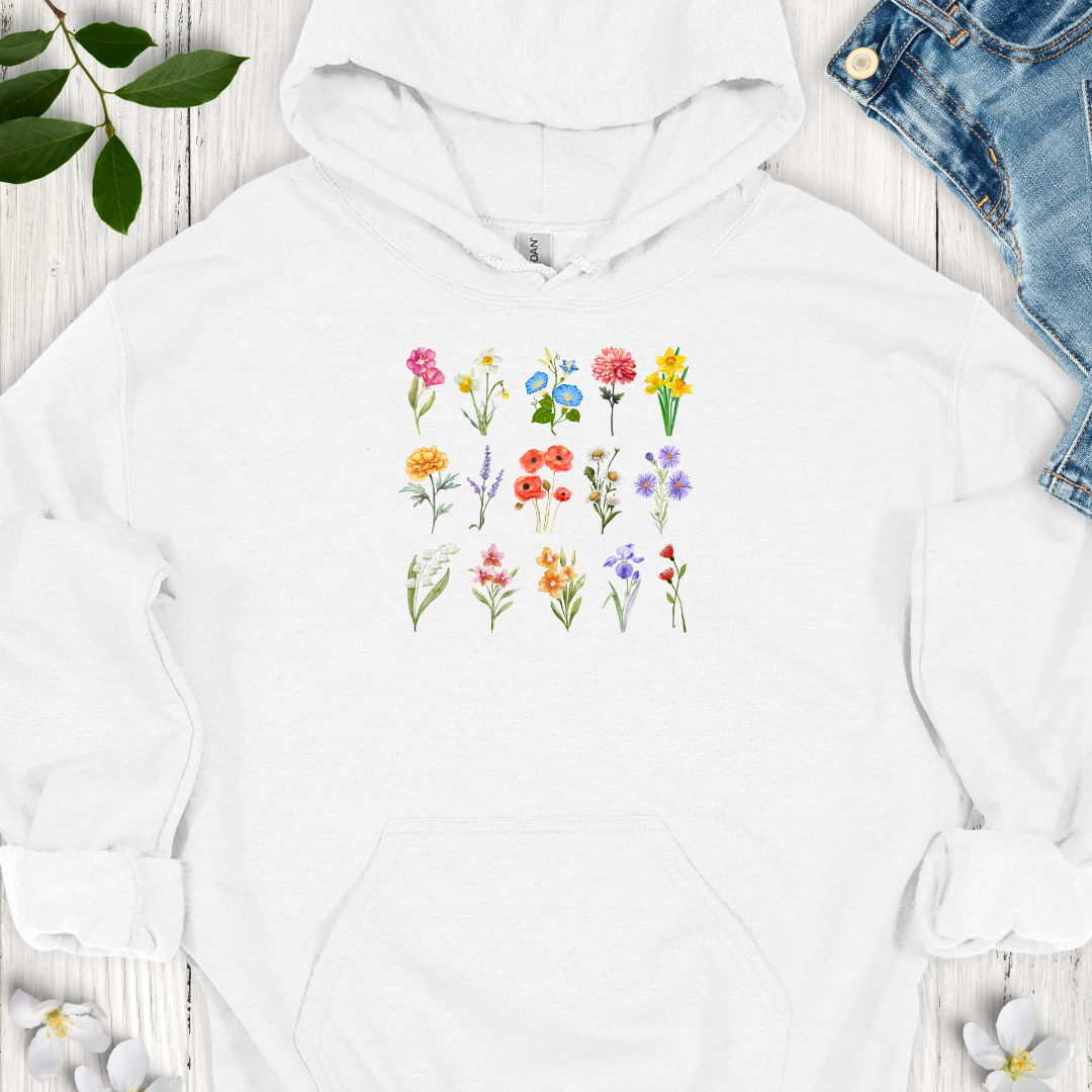 Colorful Blooms Hoodie