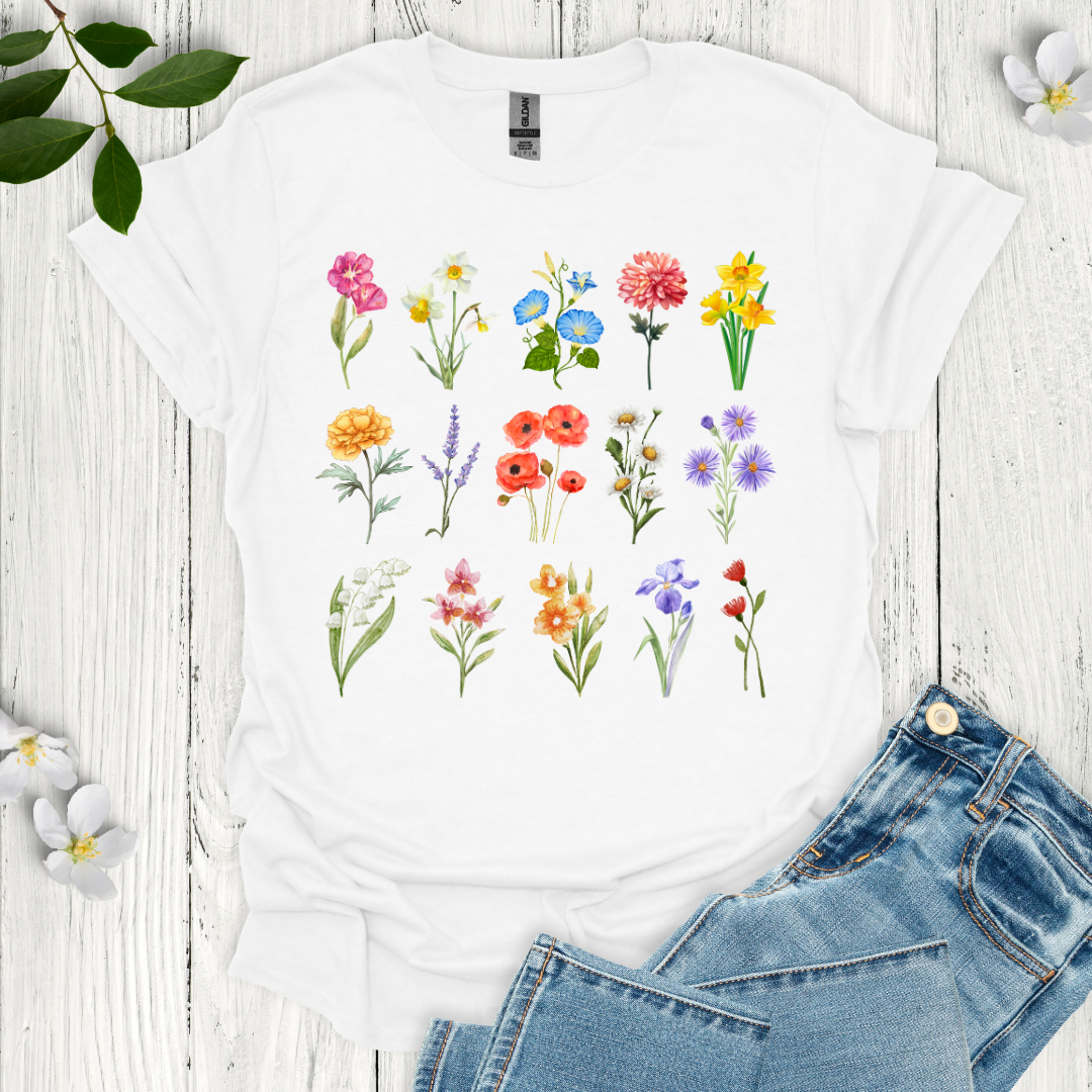 Colorful Blooms T-Shirt