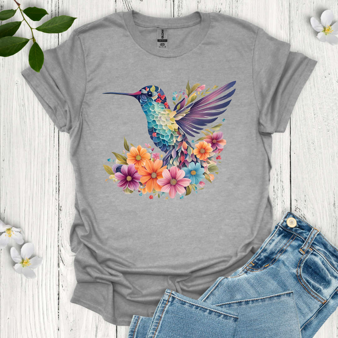 Hummingbird Flowers T-Shirt