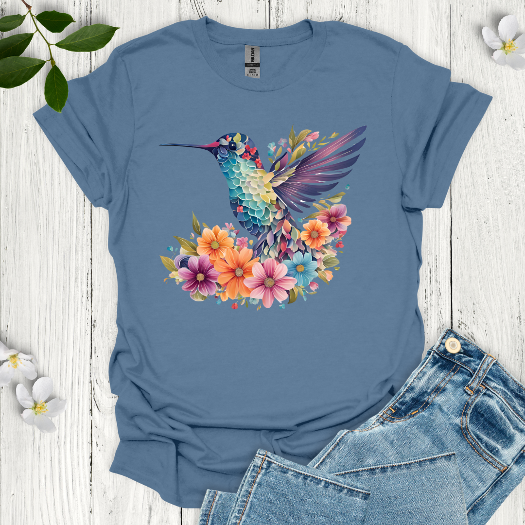 Hummingbird Flowers T-Shirt