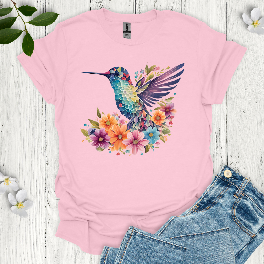 Hummingbird Flowers T-Shirt