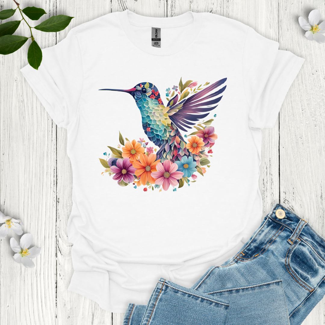 Hummingbird Flowers T-Shirt