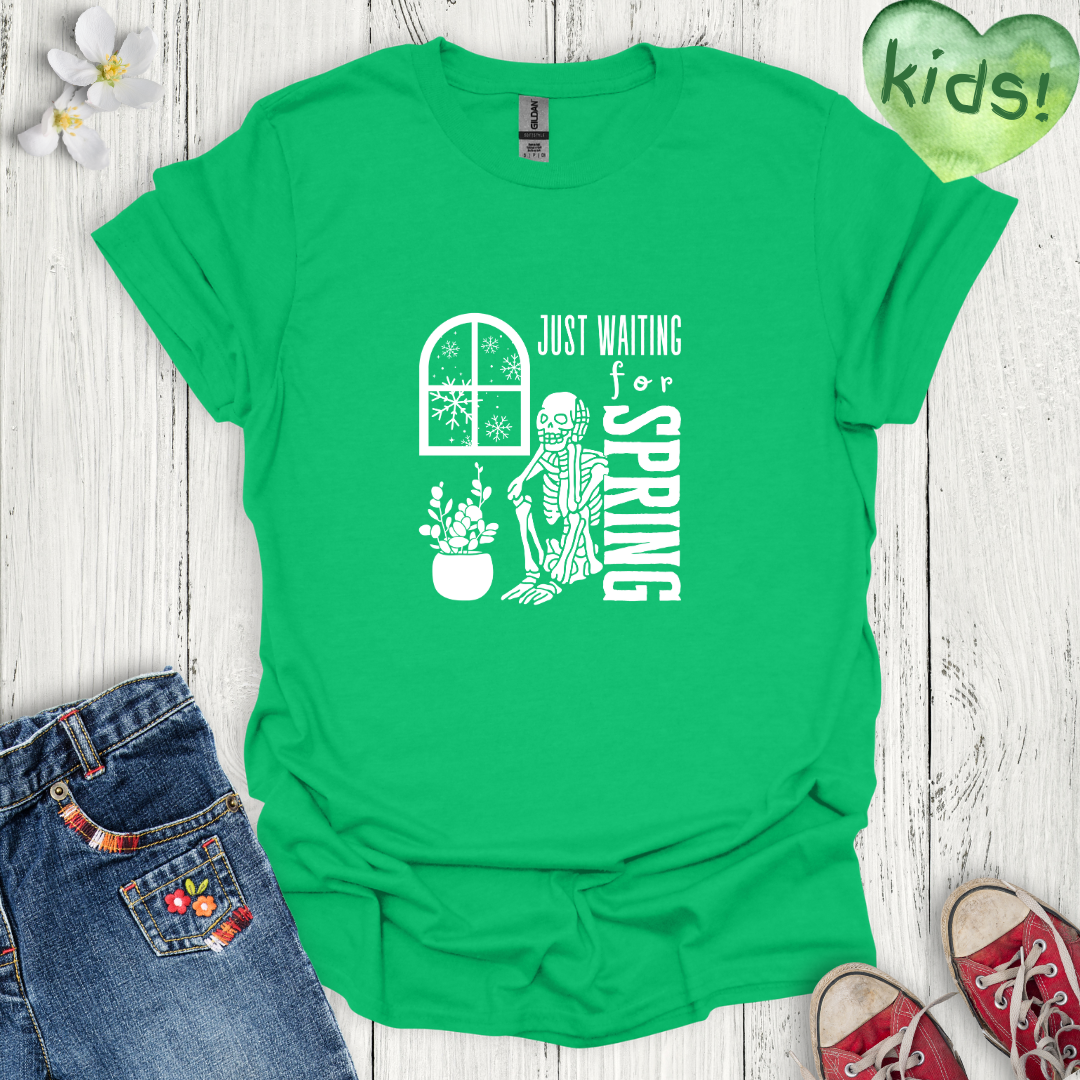 Just Waiting for Spring Kids T-Shirt