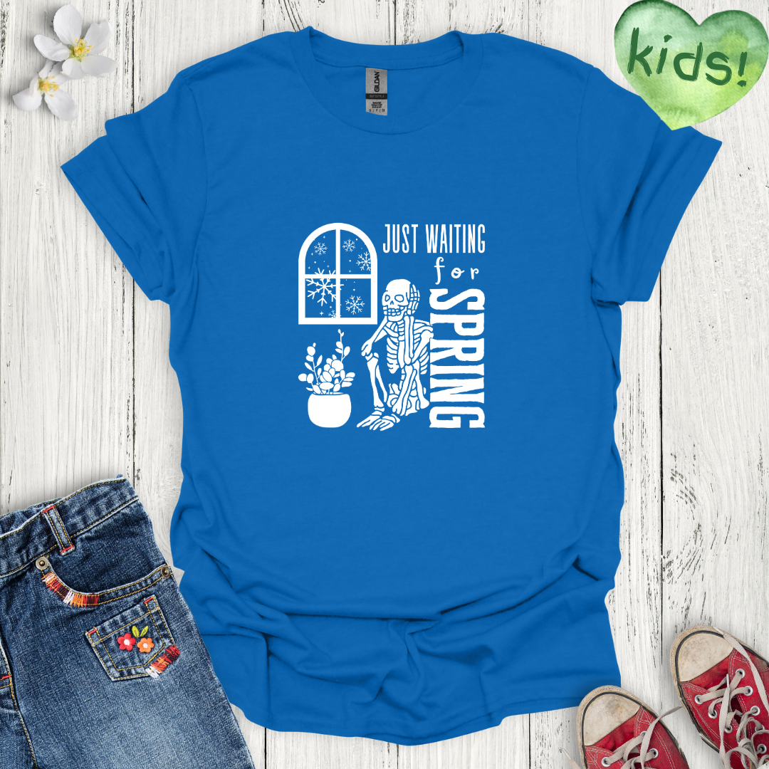 Just Waiting for Spring Kids T-Shirt