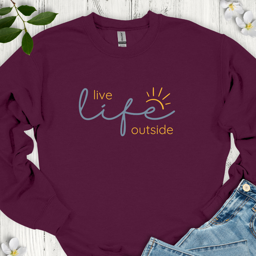 Live Life Outside Crewneck