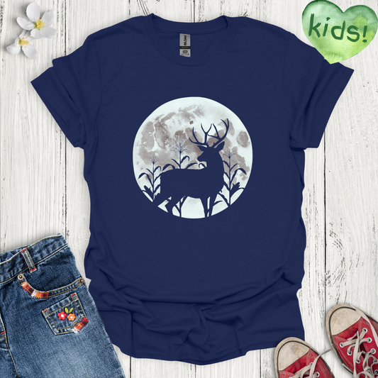 Moonlight Silhouette Kids T-Shirt