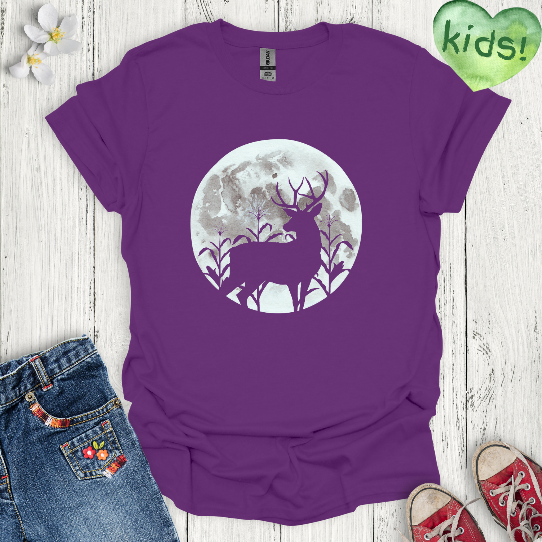 Moonlight Silhouette Kids T-Shirt