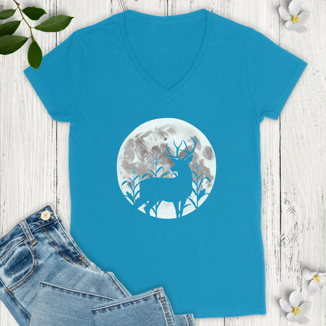 Moonlight Silhouette V-Neck