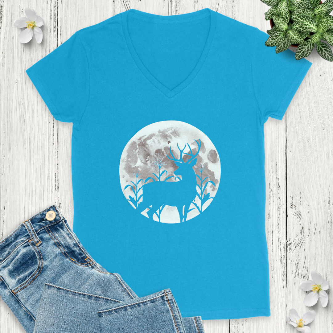 Moonlight Silhouette V-Neck