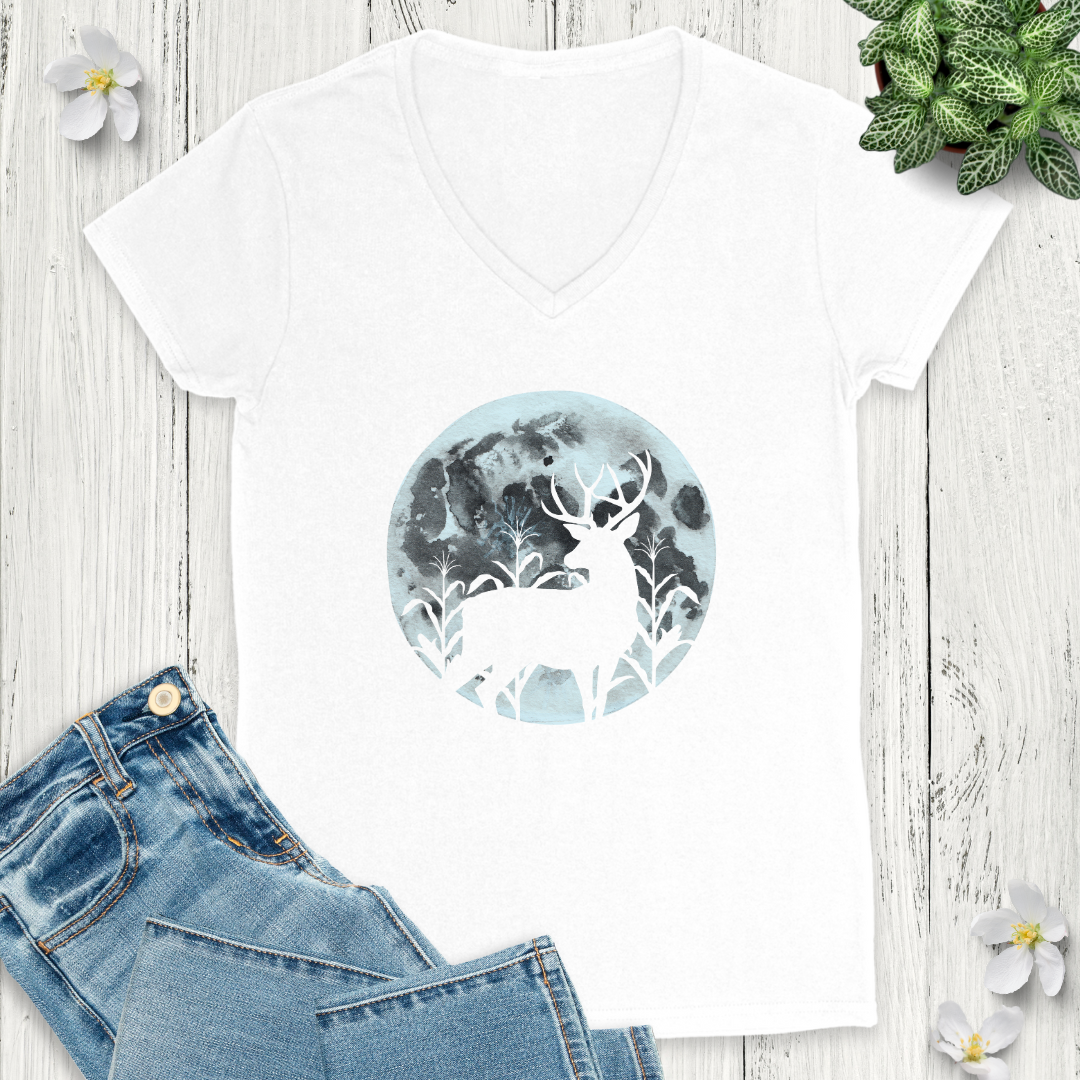 Moonlight Silhouette V-Neck