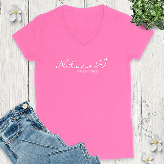 Nature is my Therapy V-Neck