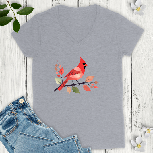 Radiant Cardinal V-Neck