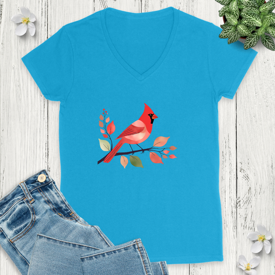 Radiant Cardinal V-Neck
