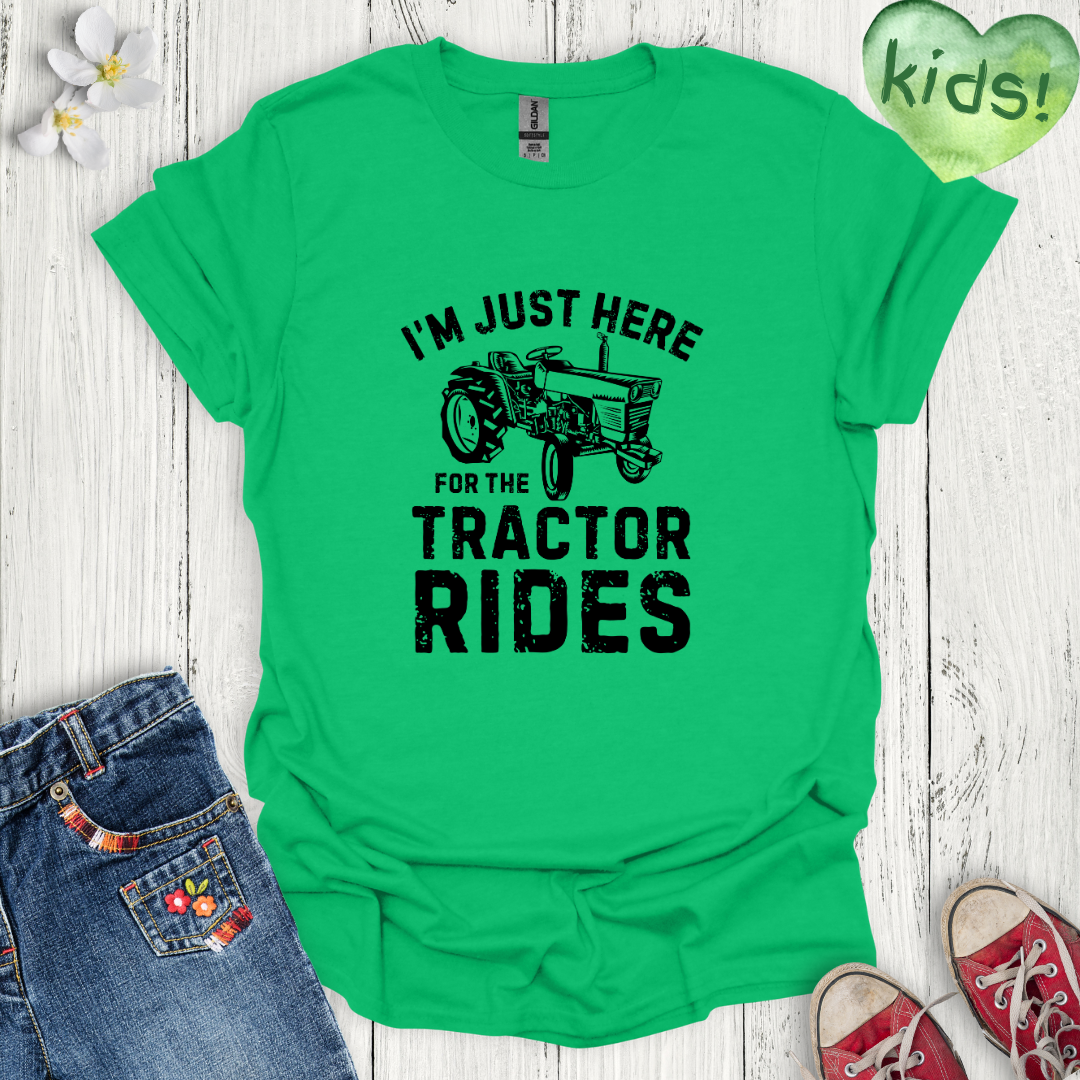 Tractor Rides Kids T-Shirt