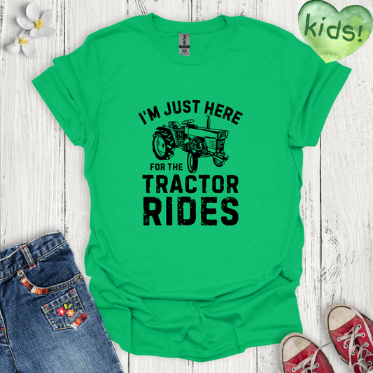 Tractor Rides Kids T-Shirt